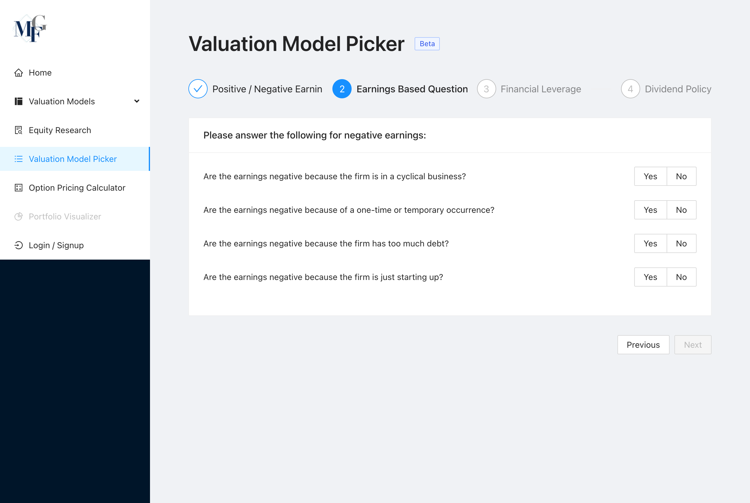 model picker